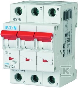 Wyłącznik nadprądowy 3-biegunowy PLSM-C10/3-MW    242470