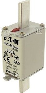 Wkładka bezpiecznikowa, LV, 200 A, AC 500 V, NH1, gL/gG,