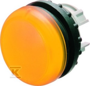 Lampka M22-L-Y główka płaska żółta    216774 w