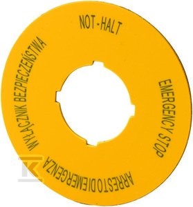 Tabliczka M22-XBK15 opisowa d=60mm    167638