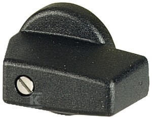 Pokrętło z krótkim piórkiem czarne KNB-T0    038909