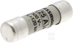 Wkładka cylindryczna 10 x 38 mm 25A GG 400V AC
