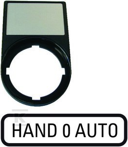 Tabliczki opisowe, ramki tabliczek HAND 0 M22S-ST-D12