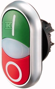Napęd przycisku podwójnego, podświetlane M22-DDLF-GR-X1/X0    284814 w