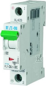 Wyłącznik nadprądowy 10kA DC PL7-C6/1-DC    264886 w
