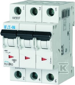 Wyłącznik nadprądowy 6kA PL6-B4/3    286585