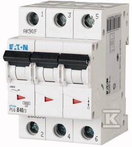 Wyłącznik nadprądowy 6kA PL6-C40/3    286605