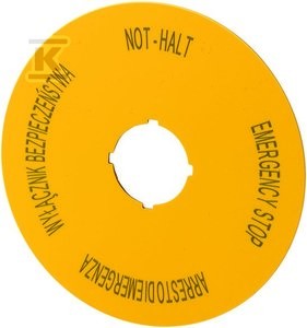 Tabliczka M22-XAK15 opisowa d=90mm    167640