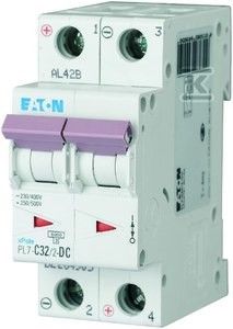 Wyłącznik nadprądowy 10kA DC PL7-C32/2-DC    264905 w