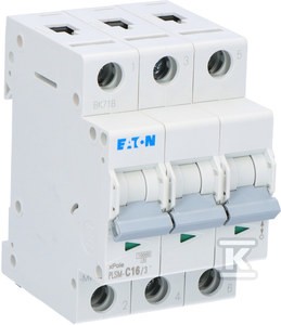 Wyłącznik nadprądowy 3-biegunowy PLSM-C16/3-MW    242474
