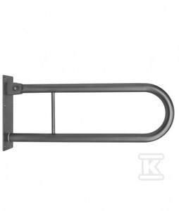 Poręcz uchylna Ergoplus o długości 60 cm, ze stali nierdzewnej