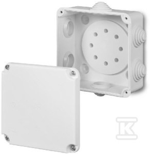 Puszka rozgałęźna, 6-wylotowa, bez wkładu, IP55 5x4 EP-Lux
