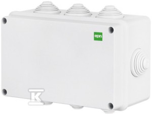 Puszka natynkowa 198x139x82 z 8 dławicami IP55 INDUSTRIAL