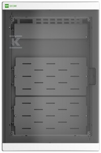 Rozdzielnica natynkowa multimedialna ELEGANT 3x12 biała/dymna IP40