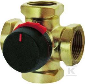 Zawór mieszający VRG141, 4-drogowy, dn40, KVS 25 1 1/2"wewnętrzny o