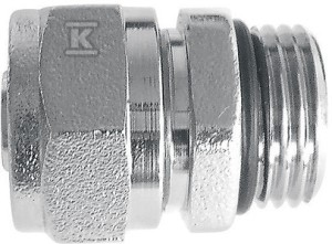 Złączka zaciskowa do rur wielowarstwowych 16x1/2" chromowana