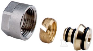 Złaczka zaciskowa 3/4" do rur wielowarstwowych 16x2 mm (kpl. 2