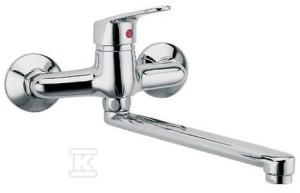 Bateria umywalkowa Smile ścienna chrom    BSM3 w