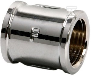 Mufa mosiężna 1/2" chrom    M02C