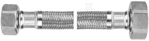 Wąż w oplocie stalowym 80 cm 1/2"x3/8" nakrętno-nakrętny