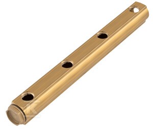 Belka rozdzielacza 1", rozstaw podłączeń 100mm, 5-drogowa