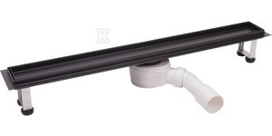 Odpływ liniowy pod płytkę 80cm, czarny   &nbsp;OLP1-80-BL