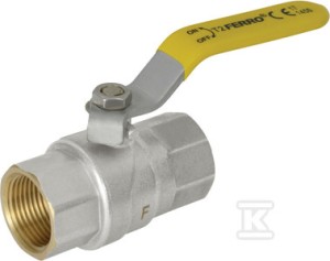 Zawór kulowy gazowy 1/2" GW-GW typ G61