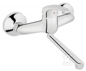 Bateria umywalkowa Basic ścienna chrom    BBC3 w