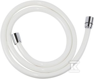 Wąż prysznicowy 150 cm, PVC, biały    W42