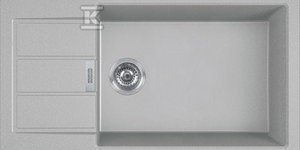 Zlewozmywak wbudowywany Tectonite® Sirius S2D Slim 611-78 XL Kamienny Szary