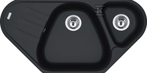 Zlewozmywak wbudowywany Fragranit+ Antea AZG 661-E Onyx