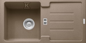 Zlewozmywak wbudowywany Fragranit+ Strada SAG 614-78 Cappuccino