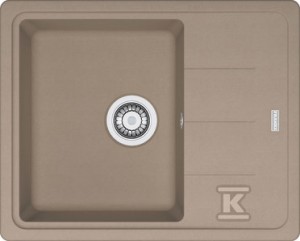 Zlewozmywak wbudowywany Fragranit+ Basis BFG 611-62 Cappuccino