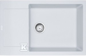 Zlewozmywak wbudowywany Fragranit+ Maris MRG 611-78 XL Biały Polarny o