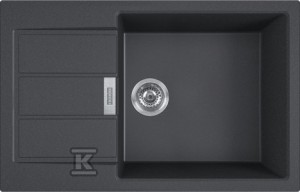 Zlewozmywak wbudowywany Tectonite® Sirius S2D 611-78 XL Onyx