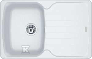 Zlewozmywak wbudowywany Fragranit+ Antea AZG 611-78 Biały Polarny