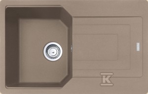 Zlewozmywak wbudowywany Fragranit+ Urban UBG 611-78 Cappuccino
