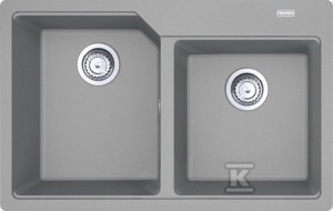Zlewozmywak wbudowywany Fragranit+ Urban UBG 620-78 Kamienny Szary