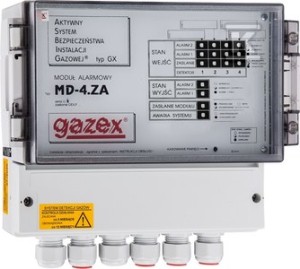 Moduł sterujący MD-4.ZA 4 wej.,zasilanie 12V, 1 wyj.do zaworu o