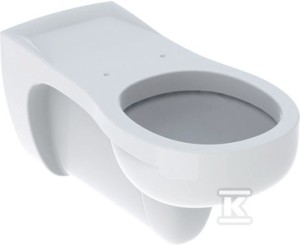 Miska wisząca WC Vitalis z muszą toaletową lejową, przedłużone wysunięcie