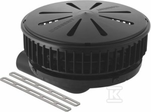 Wpust dachowy Geberit Pluvia d56 poziomy    359.118.00.1