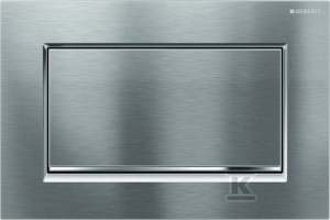 Przycisk spłukujący Sigma30 1M, przedni, chrom szczot.-chrom bł.-chrom szczot. o