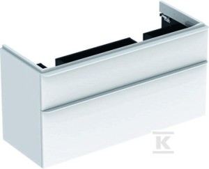 Szafka pod podwójną umywalkę Smyle Square B118.4 cm, H61.7 cm,