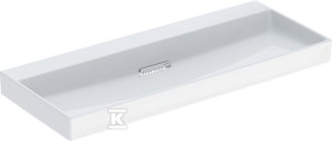Umywalka One odpływ poziomy, B120 cm, T48 cm, bez otworu,