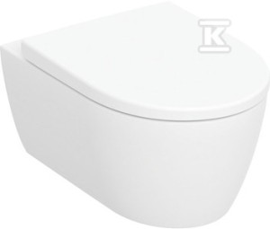 Zestaw wiszącej miski WC iCon, lejowa, B35.5 cm, H37.5 cm,