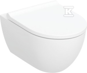 Zestaw wiszącej miski WC Acanto, lejowa, B36 cm, H38.5 cm,