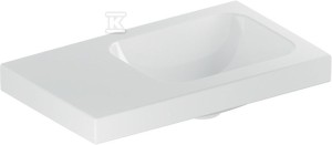 Umywalka iCon Light kompaktowa z powierzchnią odkładczą 53 cm bez