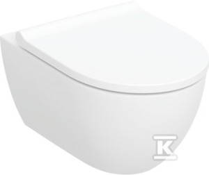 Zestaw wiszącej miski WC Acanto, lejowa, B36 cm, H38.5 cm,