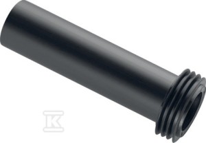 Przedłużka kolana spłukującego z uszczelką D45 mm, L18,5 cm, szary