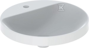 Umywalka Variform wpuszczana w blat, okrągła, z półką, D48 cm,